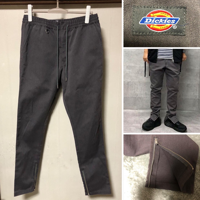 Dickies(ディッキーズ)のナノユニバース× ディッキーズ 別注 裾ジップ ジョッパーズ パンツ グレー M メンズのパンツ(チノパン)の商品写真