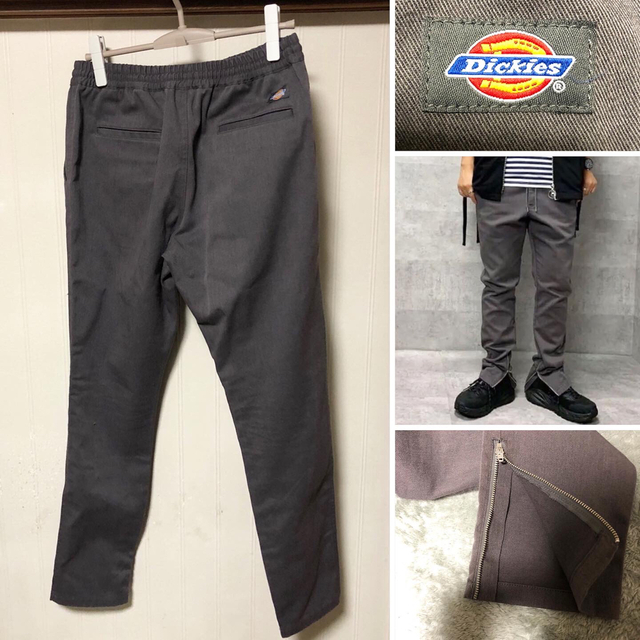 Dickies(ディッキーズ)のナノユニバース× ディッキーズ 別注 裾ジップ ジョッパーズ パンツ グレー M メンズのパンツ(チノパン)の商品写真