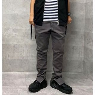 ディッキーズ(Dickies)のナノユニバース× ディッキーズ 別注 裾ジップ ジョッパーズ パンツ グレー M(チノパン)