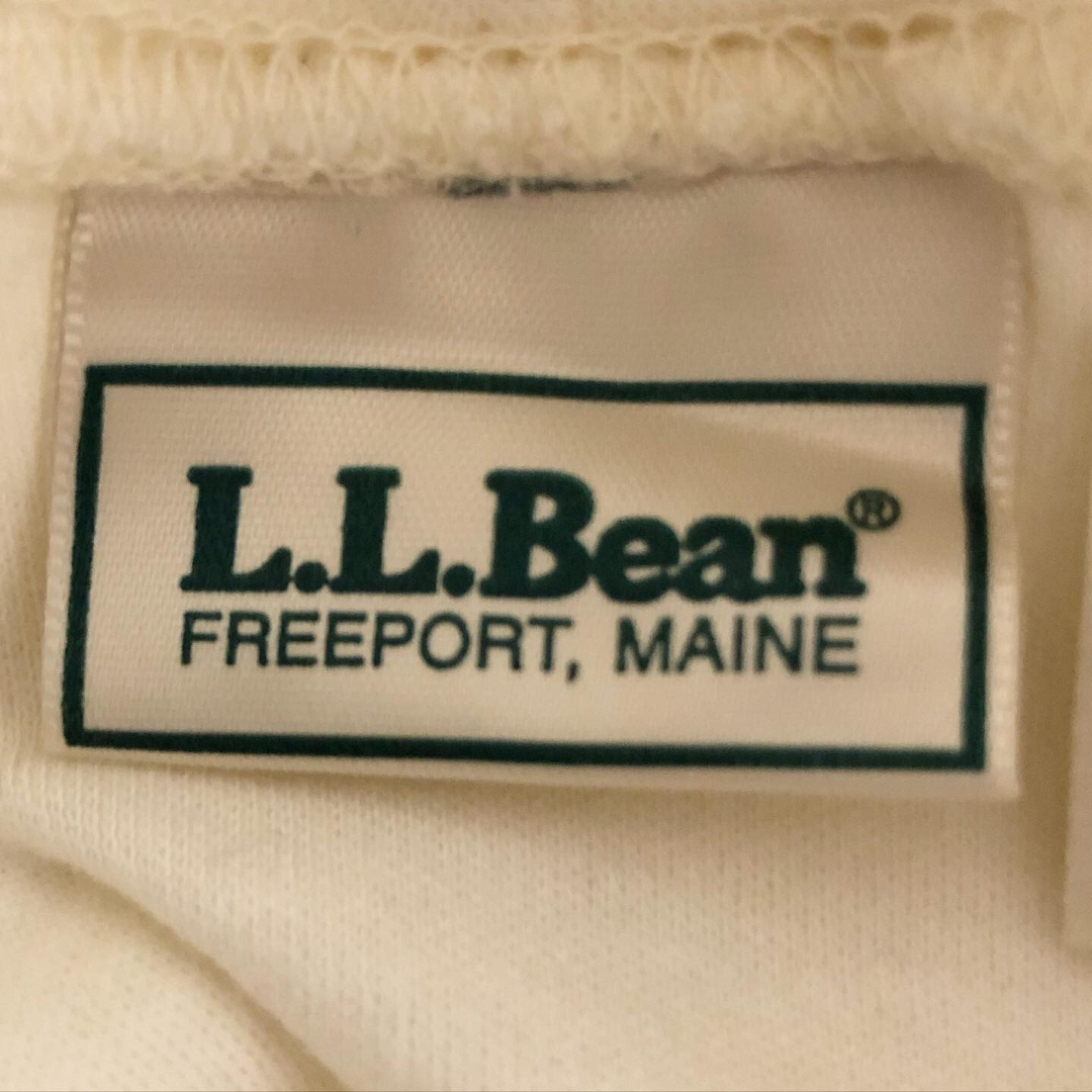 L.L.Bean(エルエルビーン)のUSA製 80s L.L.Bean エルエルビーン タートルネック ロンT 白M メンズのトップス(Tシャツ/カットソー(七分/長袖))の商品写真