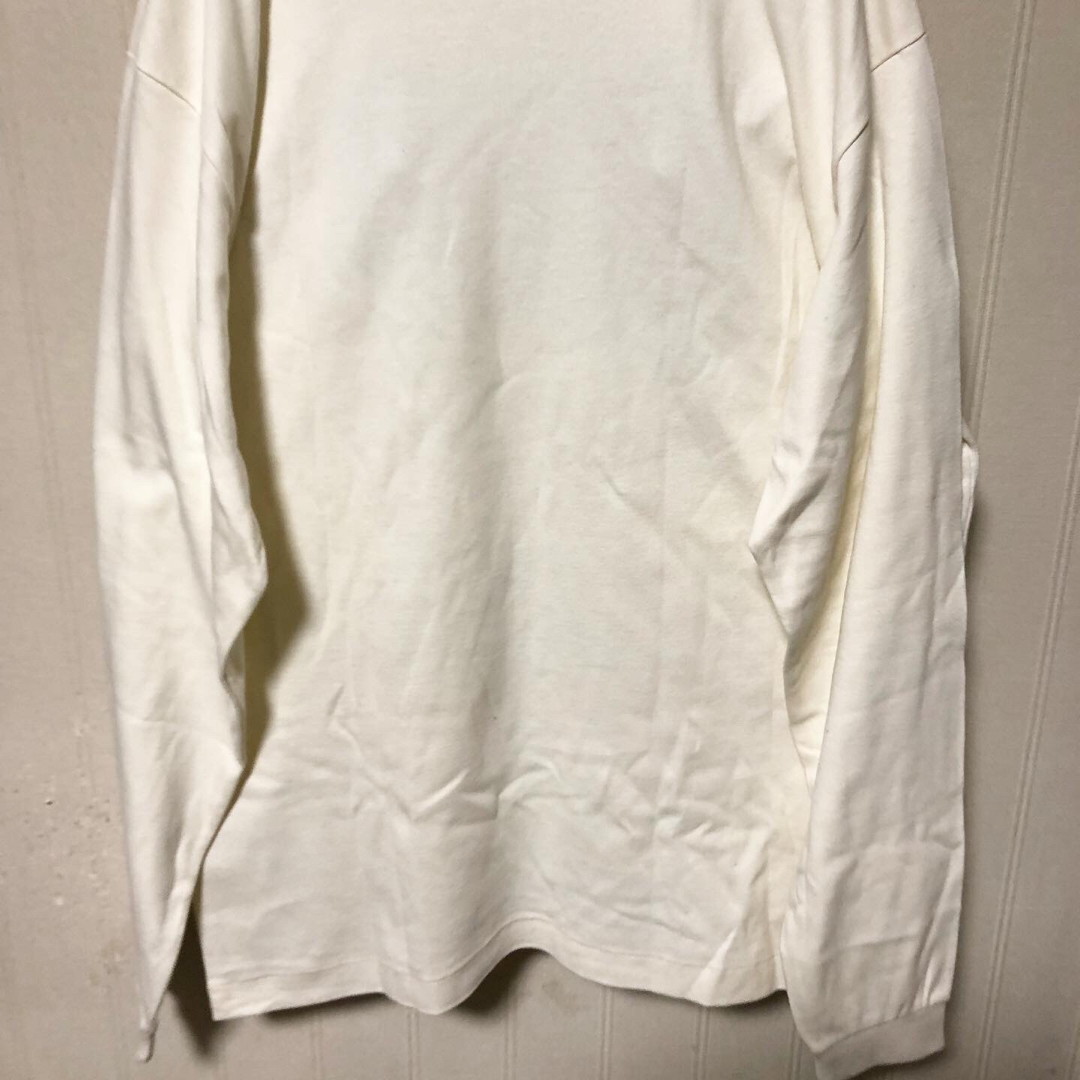 L.L.Bean(エルエルビーン)のUSA製 80s L.L.Bean エルエルビーン タートルネック ロンT 白M メンズのトップス(Tシャツ/カットソー(七分/長袖))の商品写真