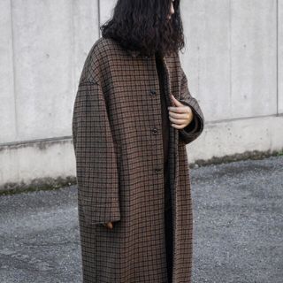 ワンエルディーケーセレクト(1LDK SELECT)のyoke DOUBLE JQUARD KNIT BAL COLLAR COAT(ステンカラーコート)