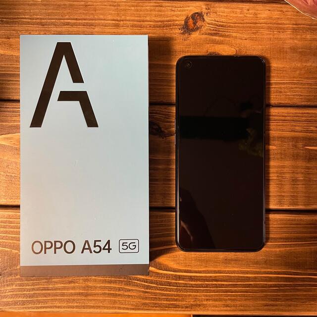 【新同品】UQ版 OPPO A54 5G 64GB シルバーブラック OPG02