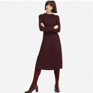 ユニクロ(UNIQLO)のUNIQLO ウールブレンド フレアワンピース(ロングワンピース/マキシワンピース)