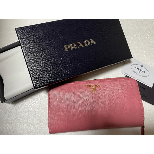 値下げしました PRADA プラダ 長財布 ピンク