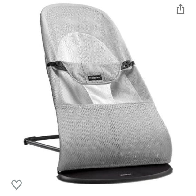 【爆買い!】ベビー家具/寝具/室内用品ベビージョルン バウンサー バランス ソフトAir シルバー/ホワイト