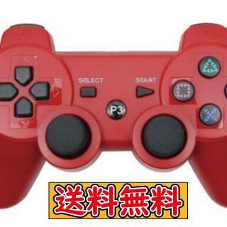 PS3 コントローラー レッド 赤色 互換品 Bluetooth ワイヤレス(その他)