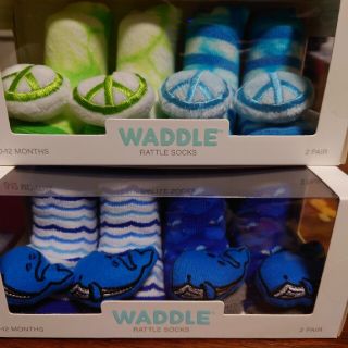 WADDLE ベビーソックス　ラトルソックス(靴下/タイツ)