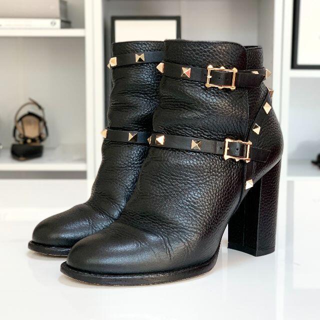 VALENTINO - 3395 ヴァレンティノ ロックスタッズ レザー ショート ...