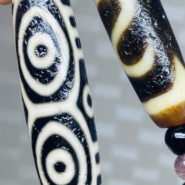 龍眼天珠 老眼老天珠 老天珠 御守り 老瑪瑙 開光 天珠33.7㍉ 希少の ...