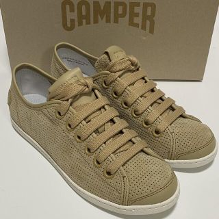 カンペール(CAMPER)の新品 Camper カンペール Uno レザースニーカー ベージュ(スニーカー)