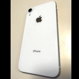 アップル(Apple)のiPhone XR ホワイト 白　64GB 中古品(スマートフォン本体)