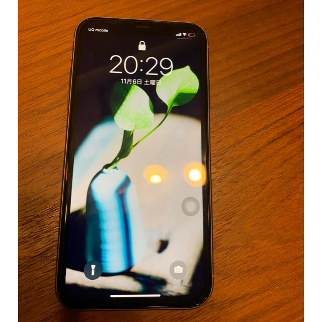 iphone11 【ひびあり】本体　128GB SIMフリー　紫82％背面