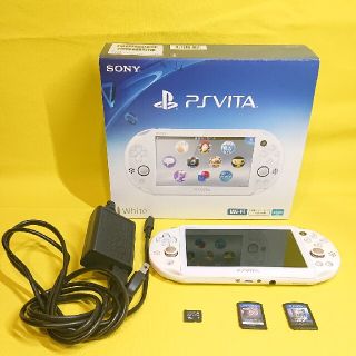 プレイステーションヴィータ(PlayStation Vita)のPlaystation PS VITA 本体 ホワイトPCH‐2000(携帯用ゲーム機本体)