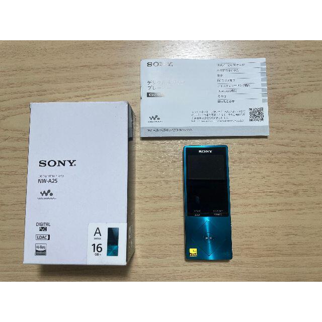 SONY　WALKMAN（NW-A25　16GB）イヤホンなし スマホ/家電/カメラのオーディオ機器(ポータブルプレーヤー)の商品写真