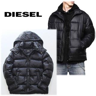 ディーゼル(DIESEL)の《ディーゼル》新品 2Way 中わたダウンジャケット ゆったり・大きめ XS(ダウンジャケット)