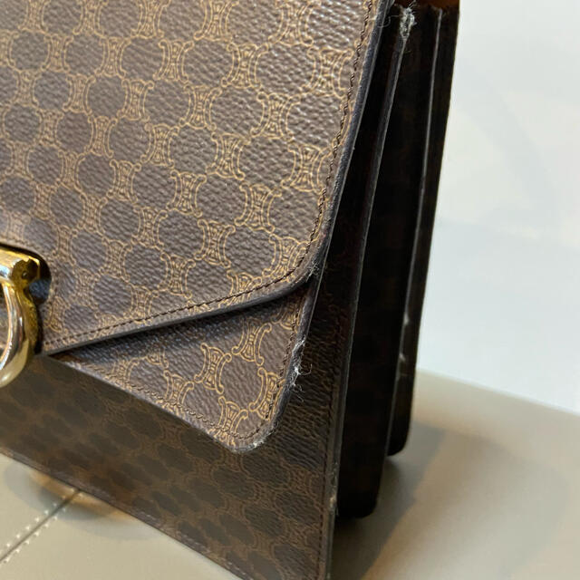 セリーヌ CELINE マカダム ダブルフラップ レザー ロゴ金具