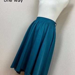 ワンウェイ(one*way)の美品☆ one way ダックテールスカート  膝丈スカート(ひざ丈ワンピース)