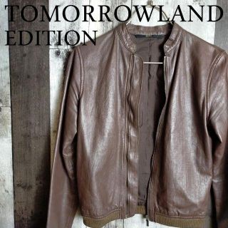 トゥモローランド(TOMORROWLAND)の【トゥモローランドエディション】羊革レザージャケット/シングル(ライダースジャケット)