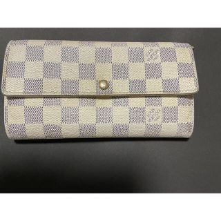 ルイヴィトン(LOUIS VUITTON)のルイヴィトン ダミエ アズール ポルトフォイユ・サラ 長財布(長財布)