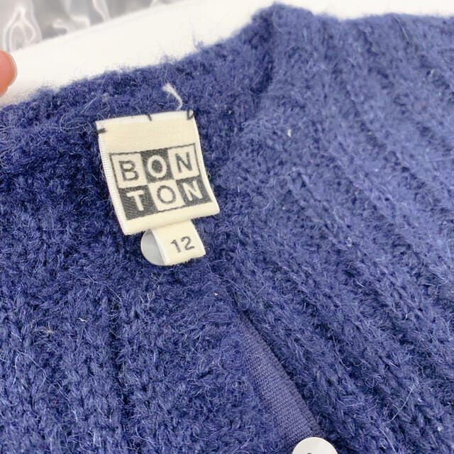 BONTON カーディガン キッズ/ベビー/マタニティのキッズ服女の子用(90cm~)(カーディガン)の商品写真