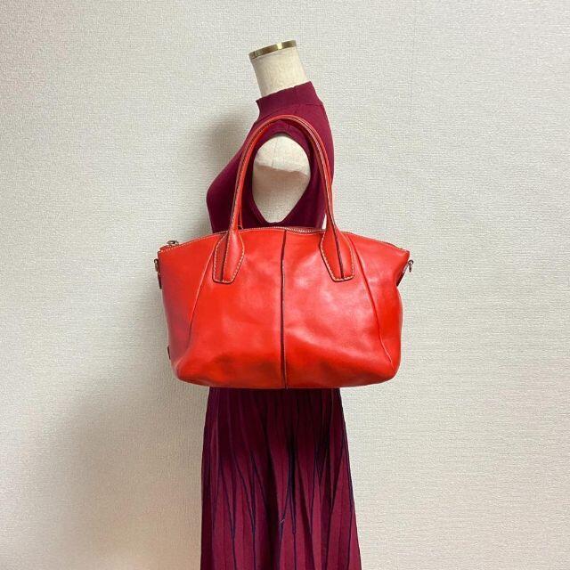 美品✨トッズ トートバッグ A4収納 ジョイ レザー ターコイズブルー