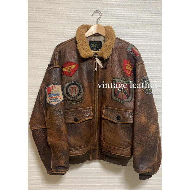 【OLD】vintage leather jacket wappen