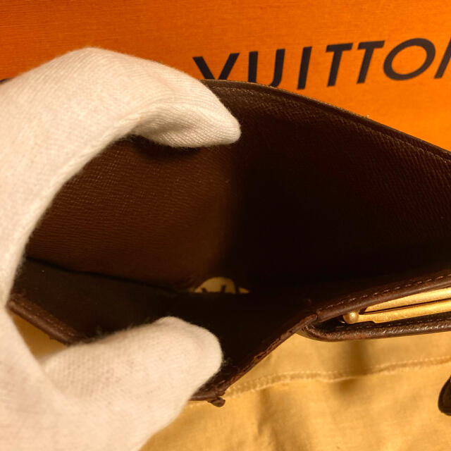 LOUIS VUITTON(ルイヴィトン)の★美品★ルイヴィトン ダミエ 二つ折り がま口財布 メンズのファッション小物(折り財布)の商品写真