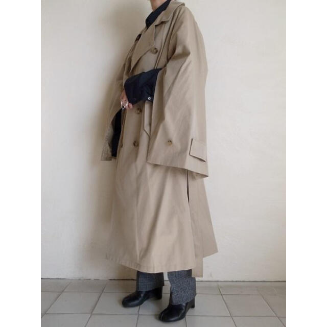 stein LAY OVERSIZED OVERLAP COAT  メンズのジャケット/アウター(トレンチコート)の商品写真