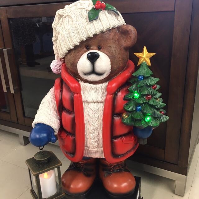 コストコ クリスマス クマのグリーター 高さ64cm 置き物 - 季節/年中行事 コストコ クリスマス クマのグリーター 高さ64cm 置き物 - 季節/年中行事