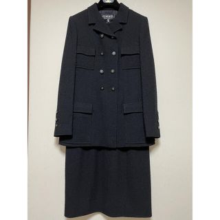 CHANEL - シャネル ジャケット 黒 40 美品 正規品の通販|ラクマ