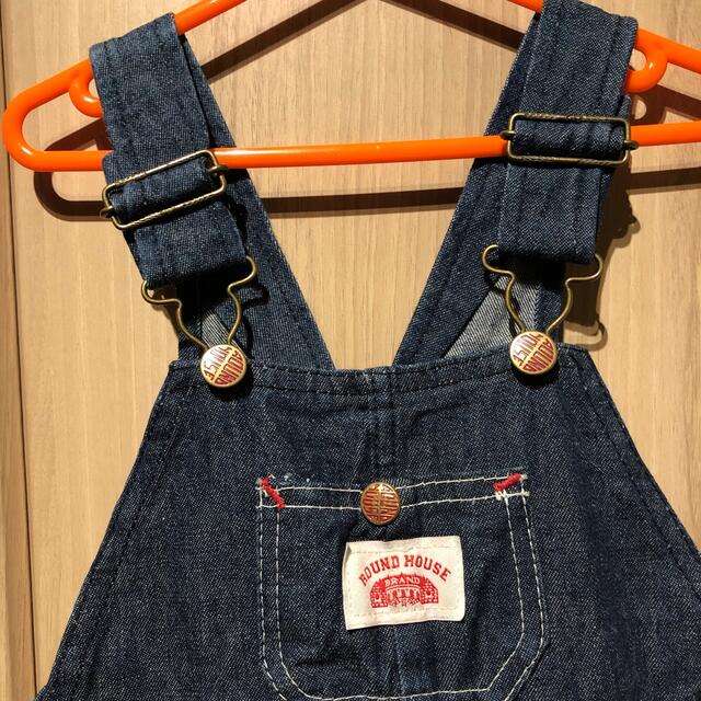 こども ビームス(コドモビームス)のROUND HOUSE ビンテージデニムサロペット キッズ/ベビー/マタニティのキッズ服女の子用(90cm~)(パンツ/スパッツ)の商品写真