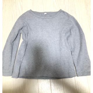 ムジルシリョウヒン(MUJI (無印良品))の無印良品　長袖カットソー　110 グレー(Tシャツ/カットソー)