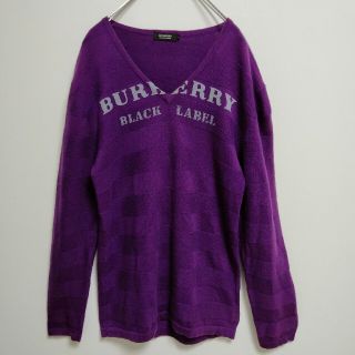 バーバリーブラックレーベル(BURBERRY BLACK LABEL)のバーバリーブラックレーベル　 コットンニット　ゆるダボ(ニット/セーター)