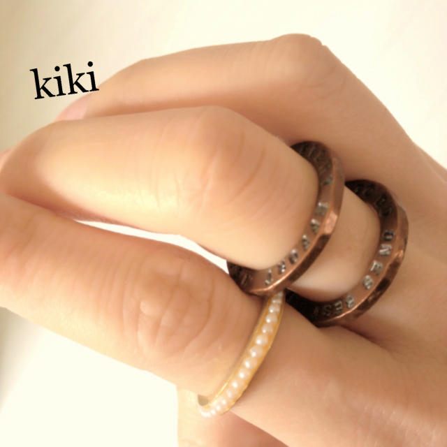 KIKI メッセージリング♡ レディースのアクセサリー(リング(指輪))の商品写真