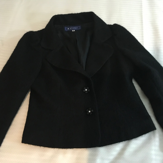 ネット特販 4640. M.s GRACY アルパカ混 フレア ダッフルコート 38