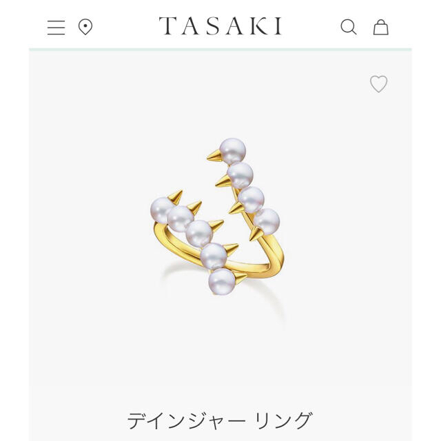 TASAKI(タサキ)のTASAKI タサキ デインジャー K18YG ♯11 美品 バランス 新作 レディースのアクセサリー(リング(指輪))の商品写真