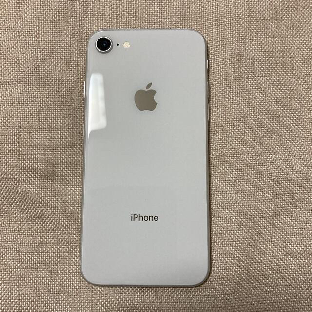 [美品]iPhone8 64GB シルバー SIMフリー 付属品全て有り