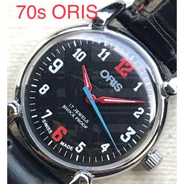 大人気 極レア オリスORIS メンズ 手巻き 腕時計 1970s 動作好調