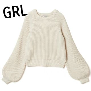 グレイル(GRL)のGRL ボリュームスリーブニットトップス GU UNIQLO H&M ZARA(ニット/セーター)