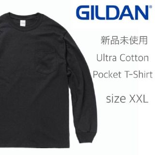 ギルタン(GILDAN)の新品未使用 ギルダン ウルトラコットンポケット付 長袖Tシャツ ブラック XXL(Tシャツ/カットソー(七分/長袖))