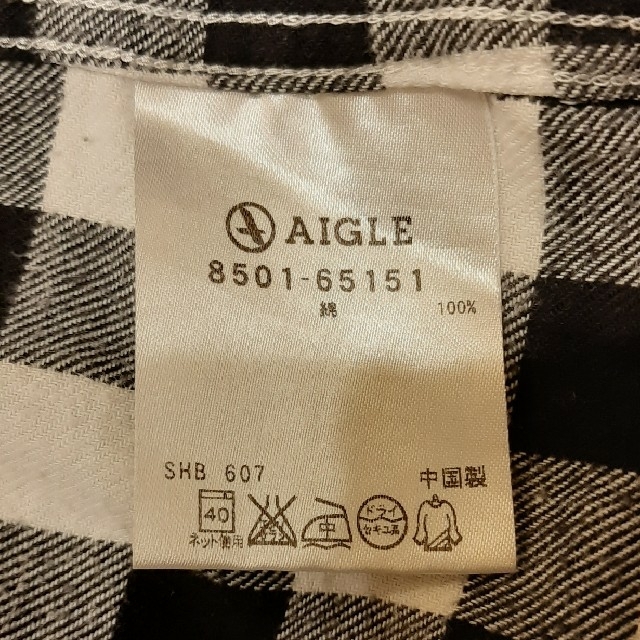 AIGLE(エーグル)のAIGLE　ボタンダウンシャツ　メンズL メンズのトップス(シャツ)の商品写真