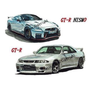 NC-661 GT-R C10/240Z限定版画サイン額装作家平右ヱ門