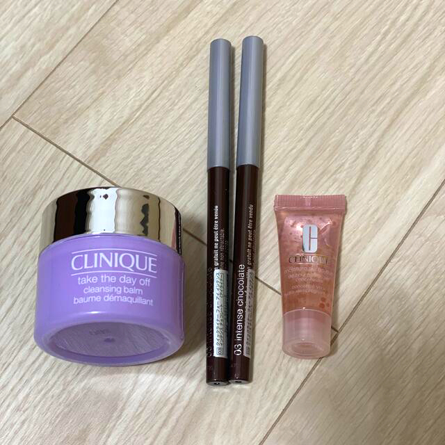 CLINIQUE(クリニーク)のクリニーク　クイックライナー&クレンジングバーム&アイクリームセット コスメ/美容のベースメイク/化粧品(アイライナー)の商品写真