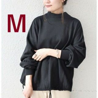 シップス(SHIPS)の☆SHIPS☆USAコットン ハイネックドロストトップス 黒 / M(カットソー(長袖/七分))