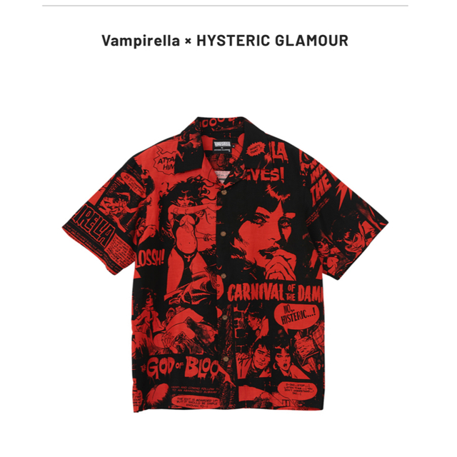 HYSTERIC GLAMOUR - ヒステリックグラマーVANPIRELLコラボシャツ とん ...