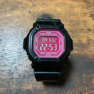カシオ(CASIO)のBG-5601 Baby-G 黒ピンク(腕時計)