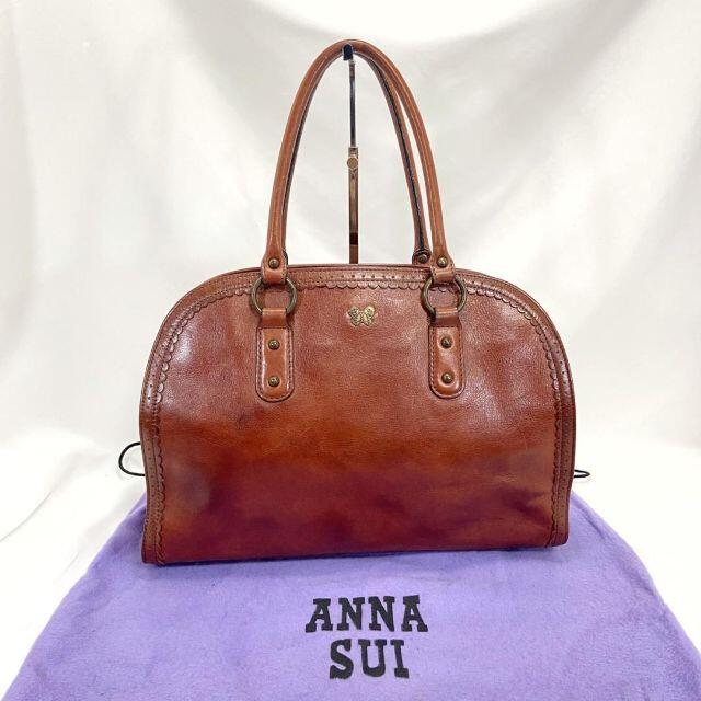 日本限定 アナスイ ANNASUI ハンドバッグ ブラウン savingssafari.com