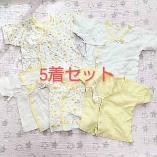 乳幼児 肌着 5点セット 西松屋 綿100% 50 60(肌着/下着)