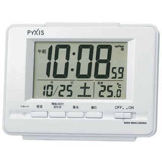 セイコー(SEIKO)のSEIKO セイコー 目覚まし時計 電波時計 デジタル 新品未使用 置時計 白(置時計)
